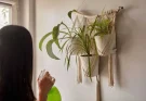 Szobanövények “felfüggesztve” – makramé és egyéb stílusos tartók