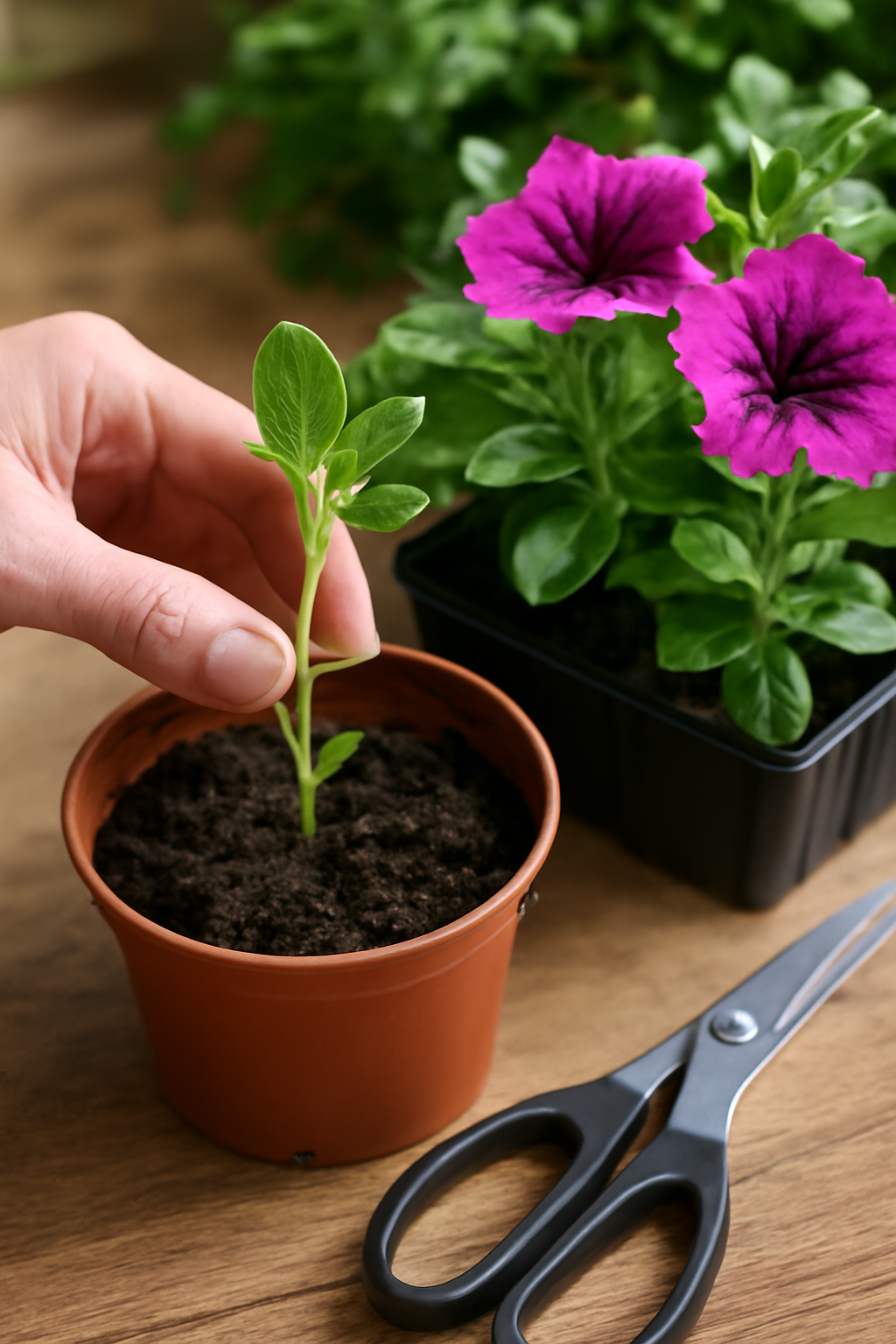 Petúnia szaporítása: dugványozás egyszerű módszerrel