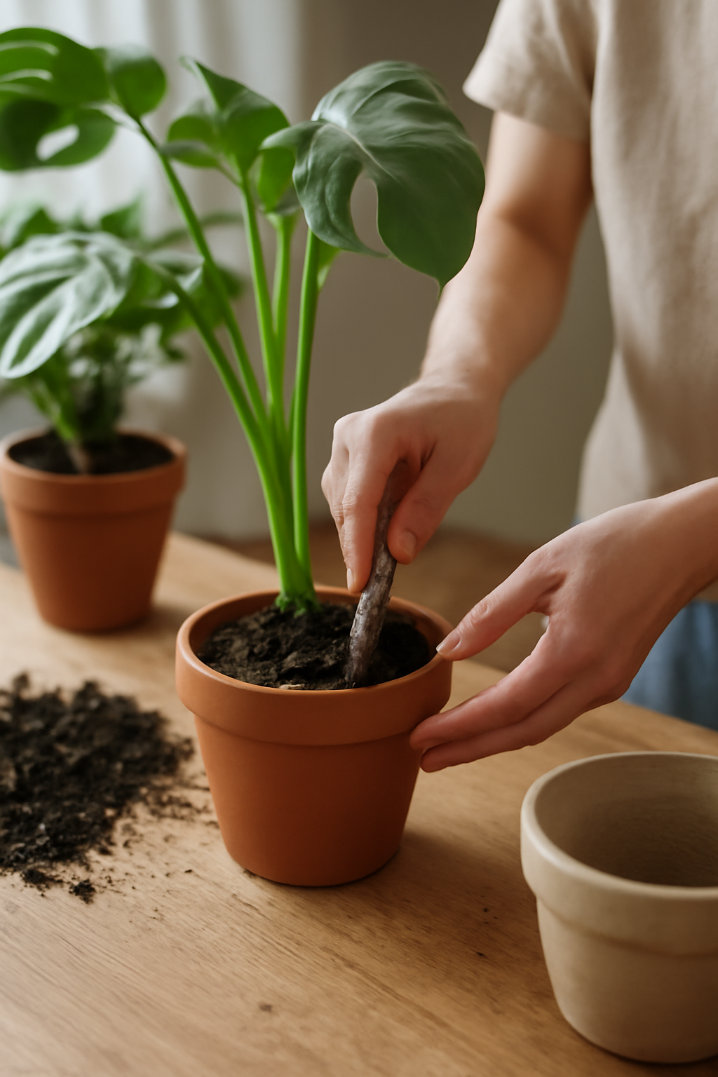 Szobanövények átültetése lépésről lépésre