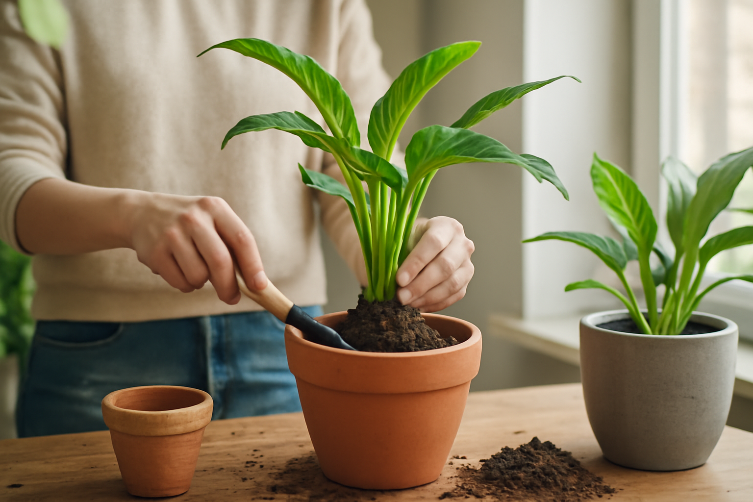 Szobanövények átültetése tavasszal: így csináld jól