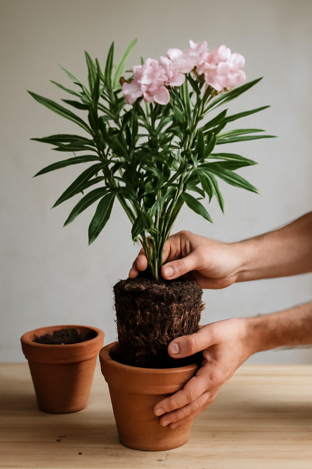 Leander átültetése: mikor kell nagyobb cserép?