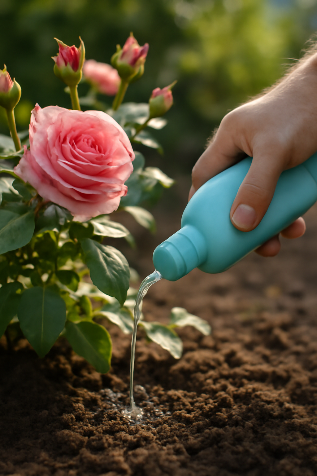 Rózsa tápoldatozása: hogyan lesz több virág?