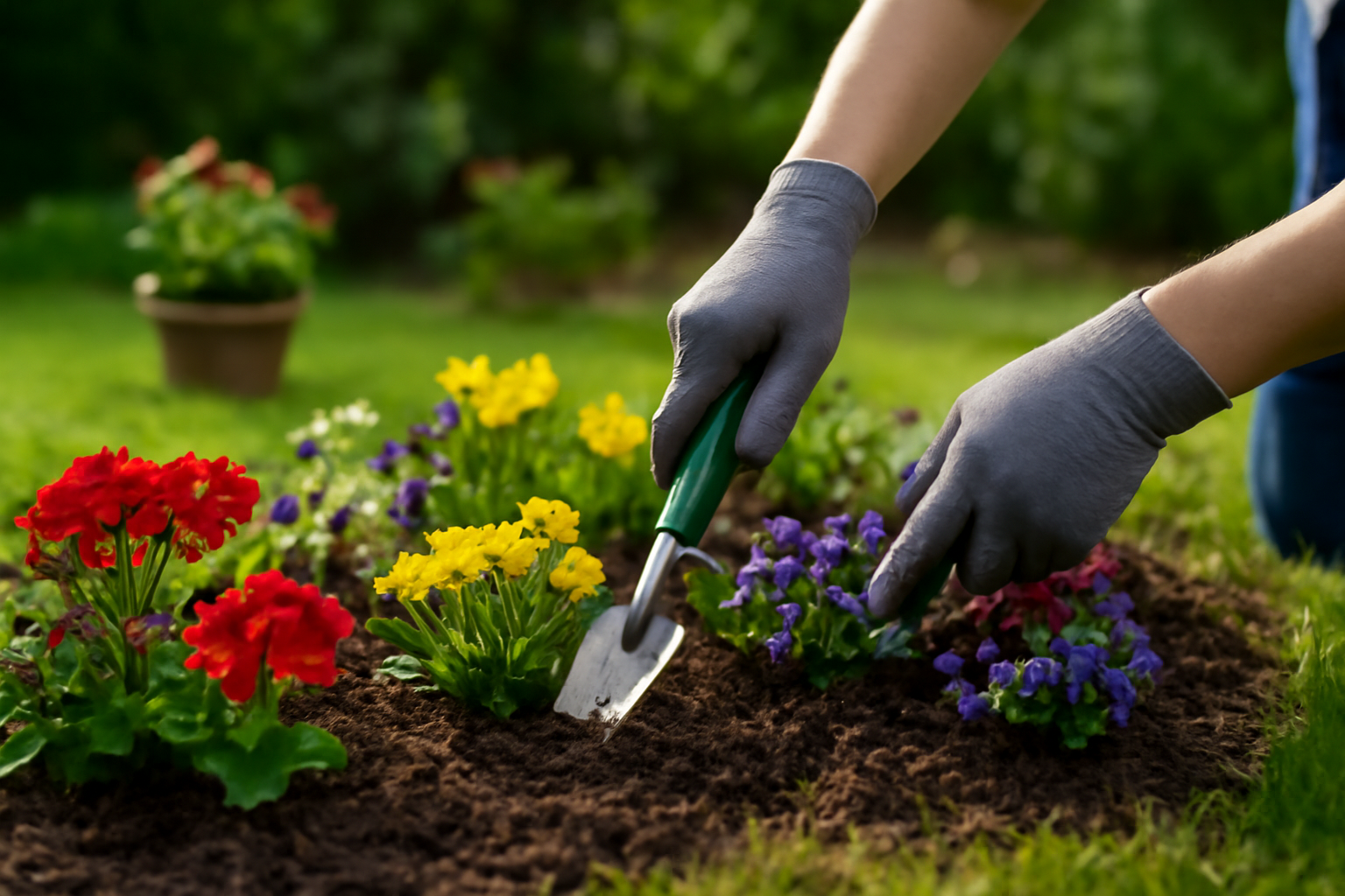 Virágágyás kialakítása kezdőknek lépésről lépésre