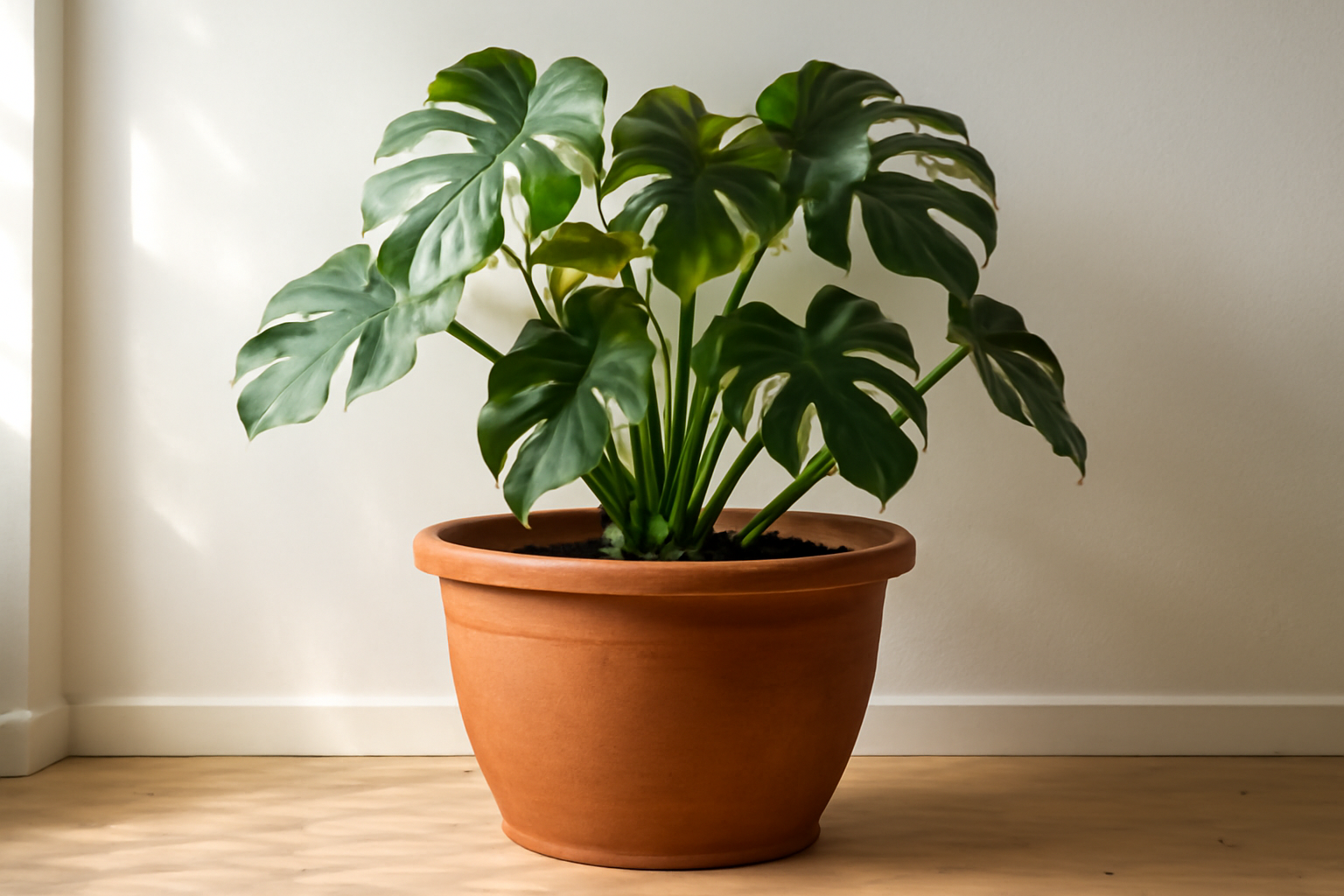 Teszteltük a monstera túl nagy cserépbe ültetését – ez lett a vége